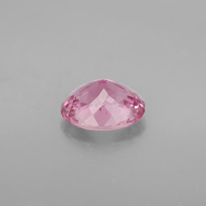 1.63克拉天然粉色碧玺，椭圆形切割，8.6×7毫米，VS