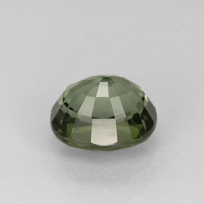 1.16克拉天然绿色碧玺，椭圆形切割，6.7×5.7毫米，VVS