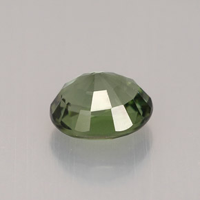 1.03克拉天然绿色碧玺，椭圆形切割，6.6×5.7毫米，VVS