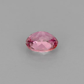 0.79克拉天然粉色碧玺，椭圆形切割，6.3×5.5毫米，VVS-VS