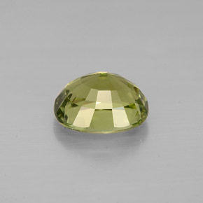 1.57克拉天然绿色碧玺，椭圆形切割，7.9×6.6毫米，VVS-VS