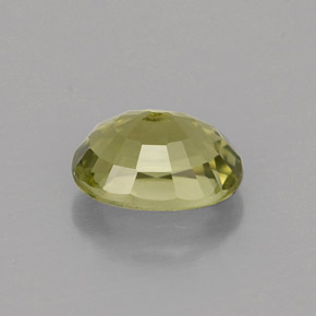 0.99克拉天然绿色碧玺，椭圆形切割，7.1×5.2毫米，VVS