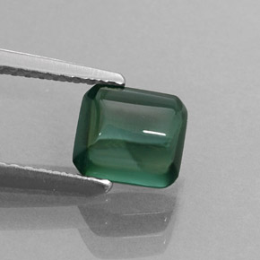 1.45克拉天然绿色碧玺，透明，6.6×6毫米，透明/半透明