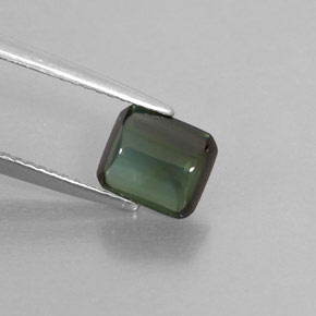 1.66克拉天然绿色碧玺，透明，7.3×6.3毫米，透明/半透明