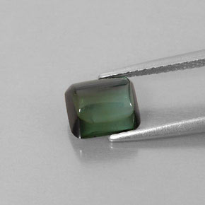 1.66克拉天然绿色碧玺，透明，7.3×6.3毫米，透明/半透明