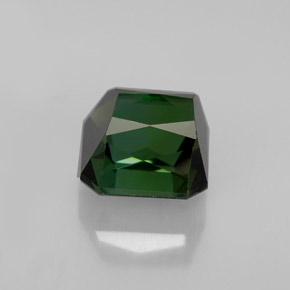 2.14克拉天然绿色碧玺，祖母绿式切割，6.8×6.8毫米，VVS