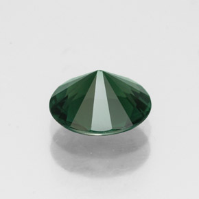 1.27克拉天然绿色碧玺，椭圆形切割，7.7×6.9毫米，VVS-VS