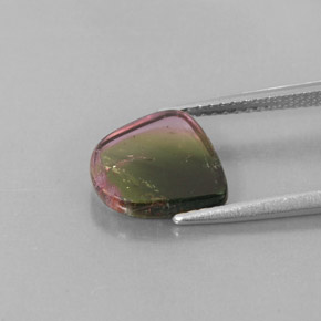 2.24克拉天然多色碧玺，透明，9.4×8.9毫米，透明/半透明