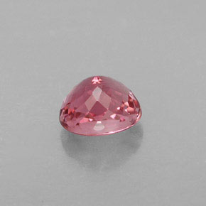 0.73克拉天然粉色碧玺，椭圆形切割，5.6×4.9毫米，VVS