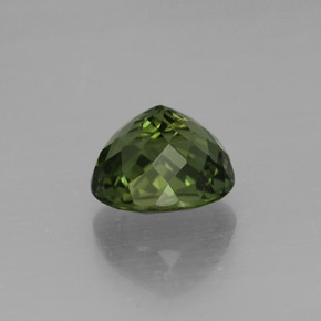 1.94克拉天然绿色碧玺，椭圆形切割，7.6×6.8毫米，VVS