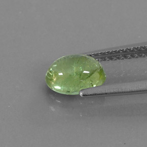 0.99克拉天然绿色碧玺，透明，7.1×5.2毫米，透明/半透明