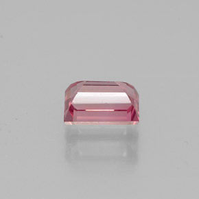 0.42克拉天然粉色碧玺，长方形切工，5×3.6毫米，VVS