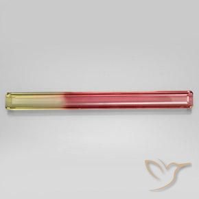 17.35ct 天然 双色 碧玺, 祖母绿式切割, VVS
