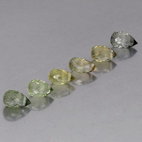 2.22天然多色碧玺，水滴珠形切工，5.2×3.3毫米，VS