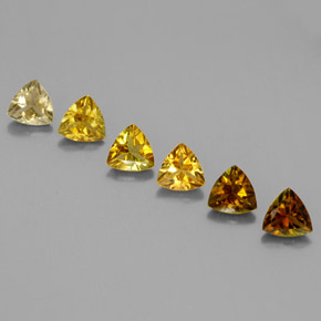 天然多色碧玺，三角形，4.1×4.1毫米，VVS-VS