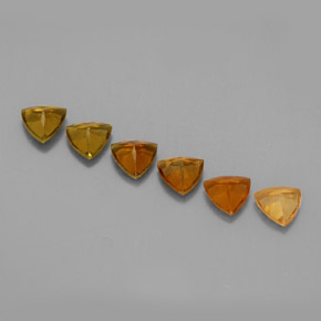 天然多色碧玺，三角形，4.1×4.1毫米，VVS-VS