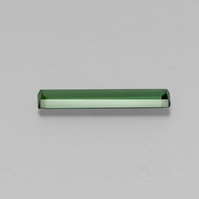 1.14克拉天然绿色碧玺，祖母绿式切割，16.7×3.5毫米，VS