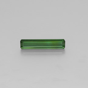1.74克拉天然绿色碧玺，祖母绿式切割，15.9×3.5毫米，VS