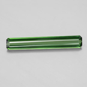 1.51克拉天然绿色碧玺，祖母绿式切割，20.5×3.4毫米，VS