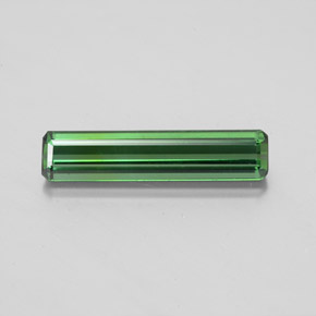 1.71克拉天然绿色碧玺，祖母绿式切割，16.5×3.7毫米，VS