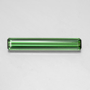 1.60克拉天然绿色碧玺，祖母绿式切割，19.7×3.3毫米，VVS-VS