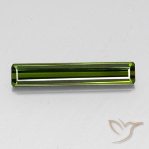 3.28ct 天然 暗绿色 碧玺, 祖母绿式切割, VVS-VS
