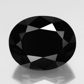49.27克拉天然黑色碧玺，椭圆形切割，25×20.1毫米，不透明