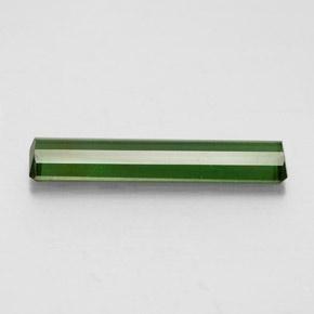 2.11克拉天然绿色碧玺，祖母绿式切割，19.1×4.1毫米，VS