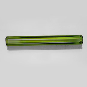 2.65克拉天然绿色碧玺，祖母绿式切割，30.3×3.8毫米，VVS-VS