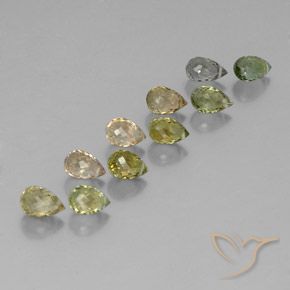 5.68克拉天然碧玺，泪滴形，VS-SI