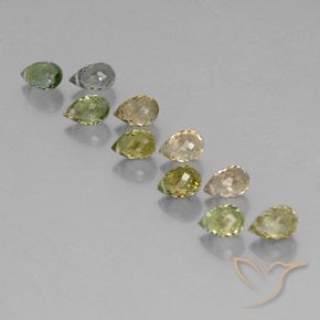 5.68克拉天然碧玺，泪滴形，VS-SI