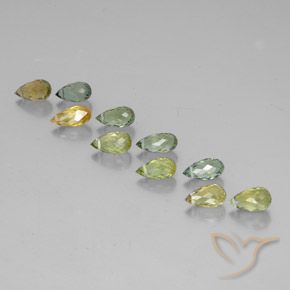 5.85克拉天然碧玺，泪滴形，VS-SI