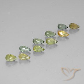 5.85克拉天然碧玺，泪滴形，VS-SI