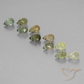 6.97克拉天然碧玺，泪滴形，VS-SI