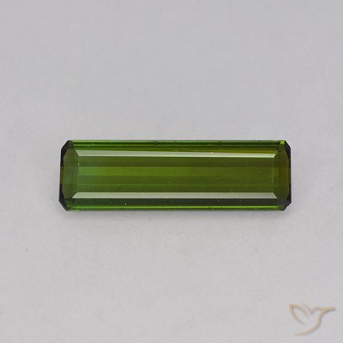 1.09ct 天然 深绿色 碧玺, 祖母绿式切割, VVS