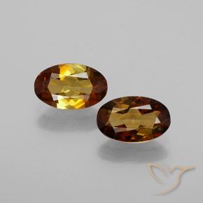 1.67ctw 天然 红金棕 碧玺, 椭圆形, VS