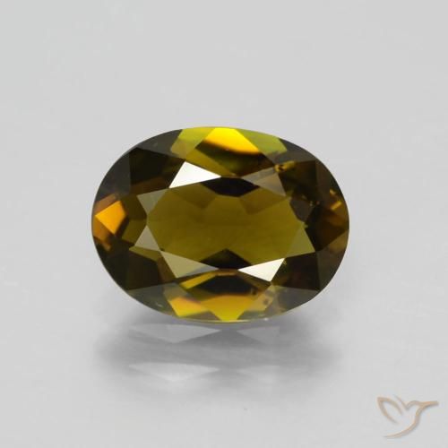 1.48ct 天然 深金棕色 碧玺, 椭圆形, VS