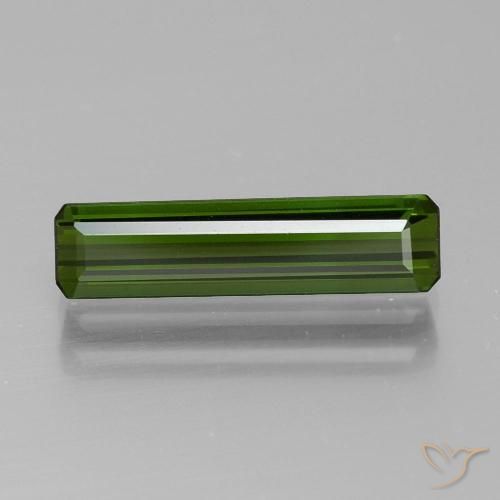 1.58ct 天然 暗绿色 碧玺, 祖母绿式切割, VVS