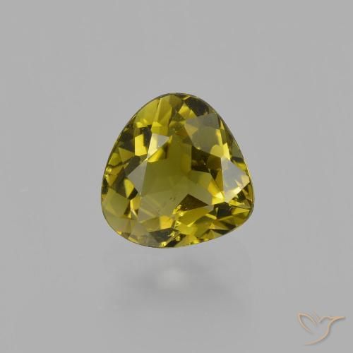 0.94ct 天然 中黄色 碧玺, 梨形, VS