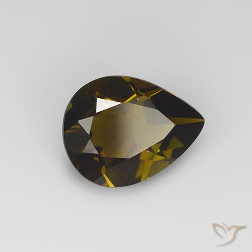 1.59ct 天然 金棕色 碧玺, 梨形, VVS-VS