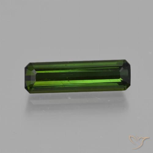 2.02ct 天然 深绿色 碧玺, 祖母绿式切割, VS
