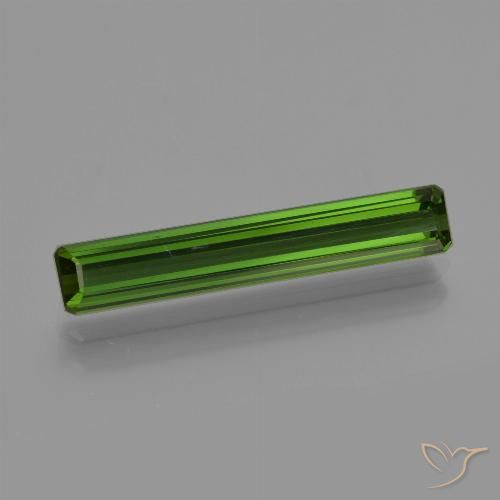 2.11ct 天然 暗绿色 碧玺, 祖母绿式切割, VVS-VS