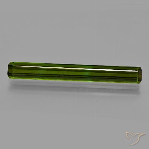 3.19ct 天然 深绿色 碧玺, 祖母绿式切割, VS