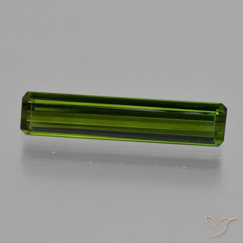 1.84ct 天然 暗绿色 碧玺, 祖母绿式切割, VS