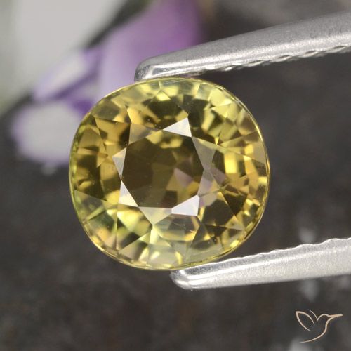 1.13ct 天然 金棕色 碧玺, 椭圆形, VVS