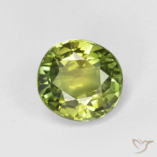 0.98ct 天然 深绿色 碧玺, 椭圆形, VS