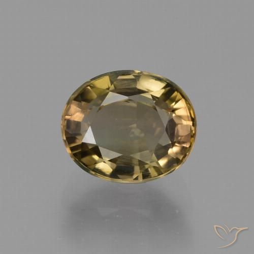 1.34ct 天然 浅棕色 碧玺, 椭圆形, VVS-VS