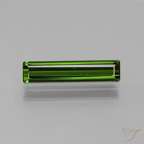 1.58ct 天然 暗绿色 碧玺, 祖母绿式切割, VVS
