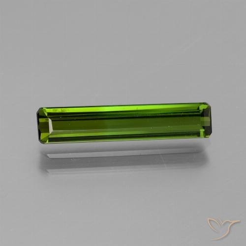 1.58ct 天然 暗绿色 碧玺, 祖母绿式切割, VS