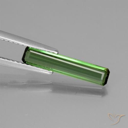 1.01ct 天然 深绿色 碧玺, 祖母绿式切割, VS